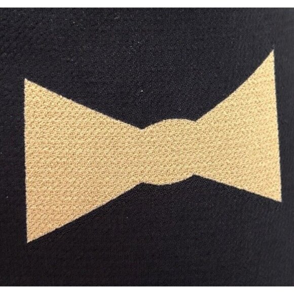 Anthropologie Eva Franco Midi Skirt Size 10 Bow Tie Print Trumpet Flare Hem - Picture 3 of 5